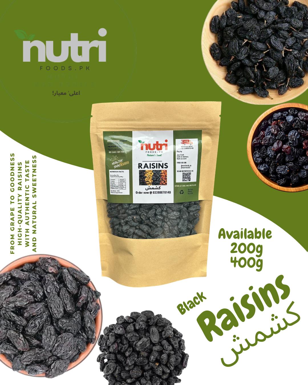 Black Raisins سیاہ کشمش