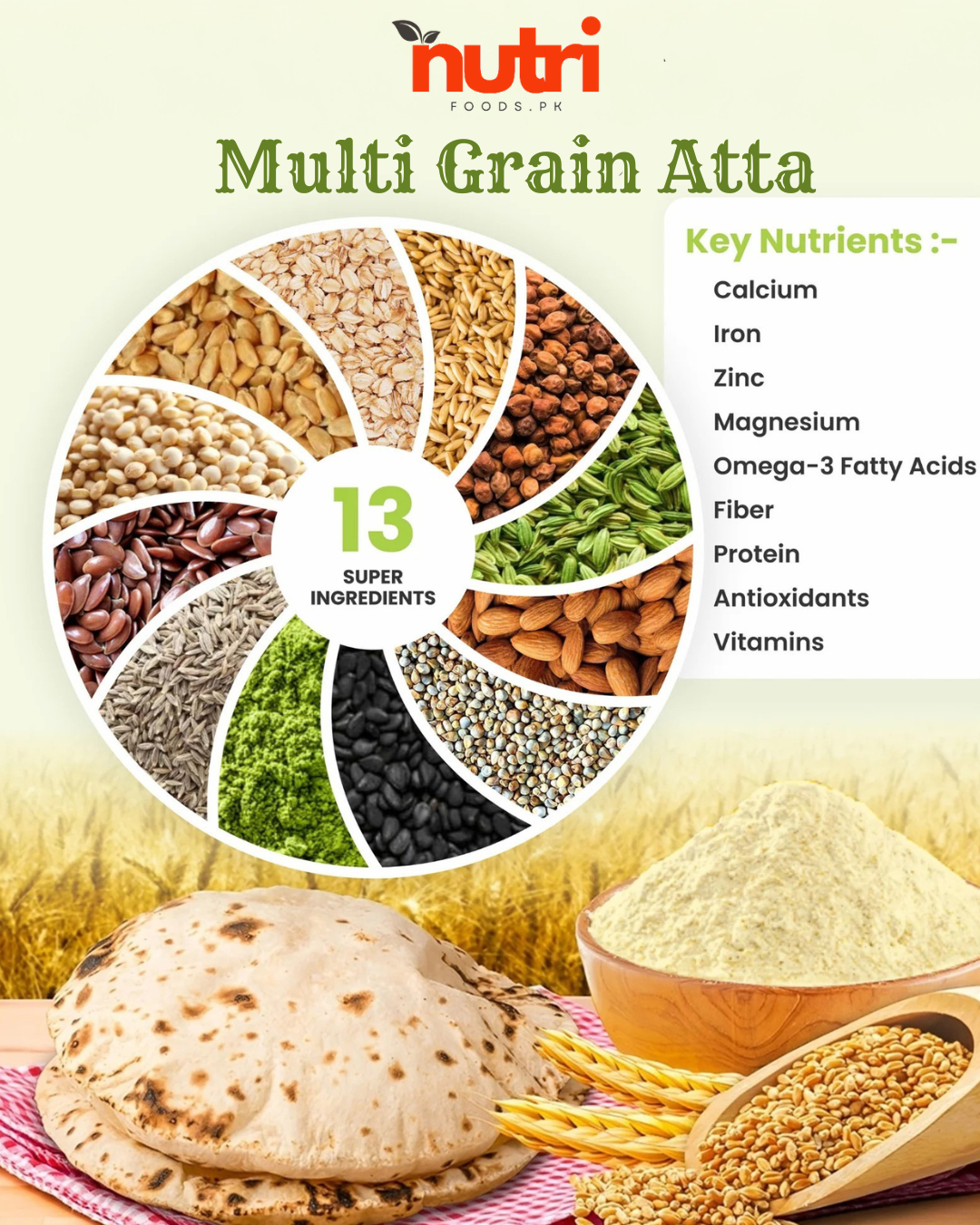 Multi Grain Atta ملٹی گرین آٹا
