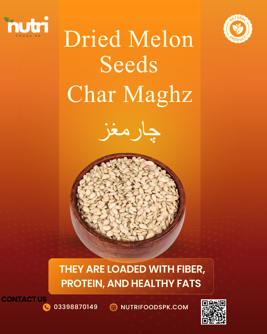 Dried Melon Seeds , Char Maghz چارمغز